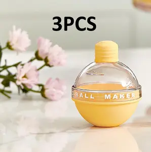 3PCS Light Bulb Ice Molds - 2025 Summer Creative Reusable Ice Ball Makers, Home Bar Accessories for Whiskey Cocktails
