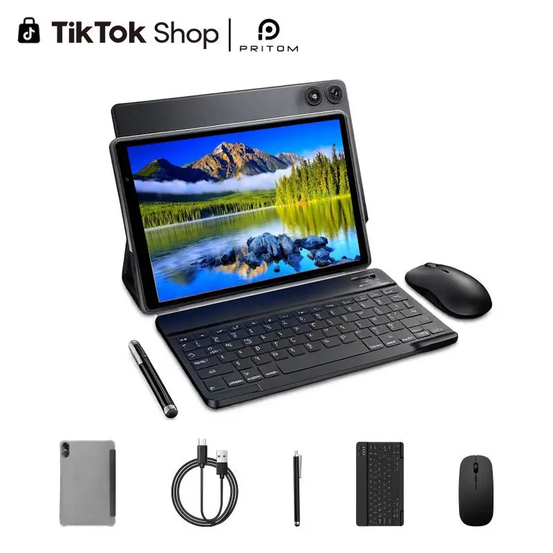 [SummerFinds]PRITOM 10 Inch New Tablet With Android 16 5G WiFi 12GB 3+9 RAM 32GB 1TB Expandable ROM 6000mAh Battery Perfect for Work and Play UpgradeYour Tech Long Lasting Power Versatile Device Best School Gift & FathersDayGift