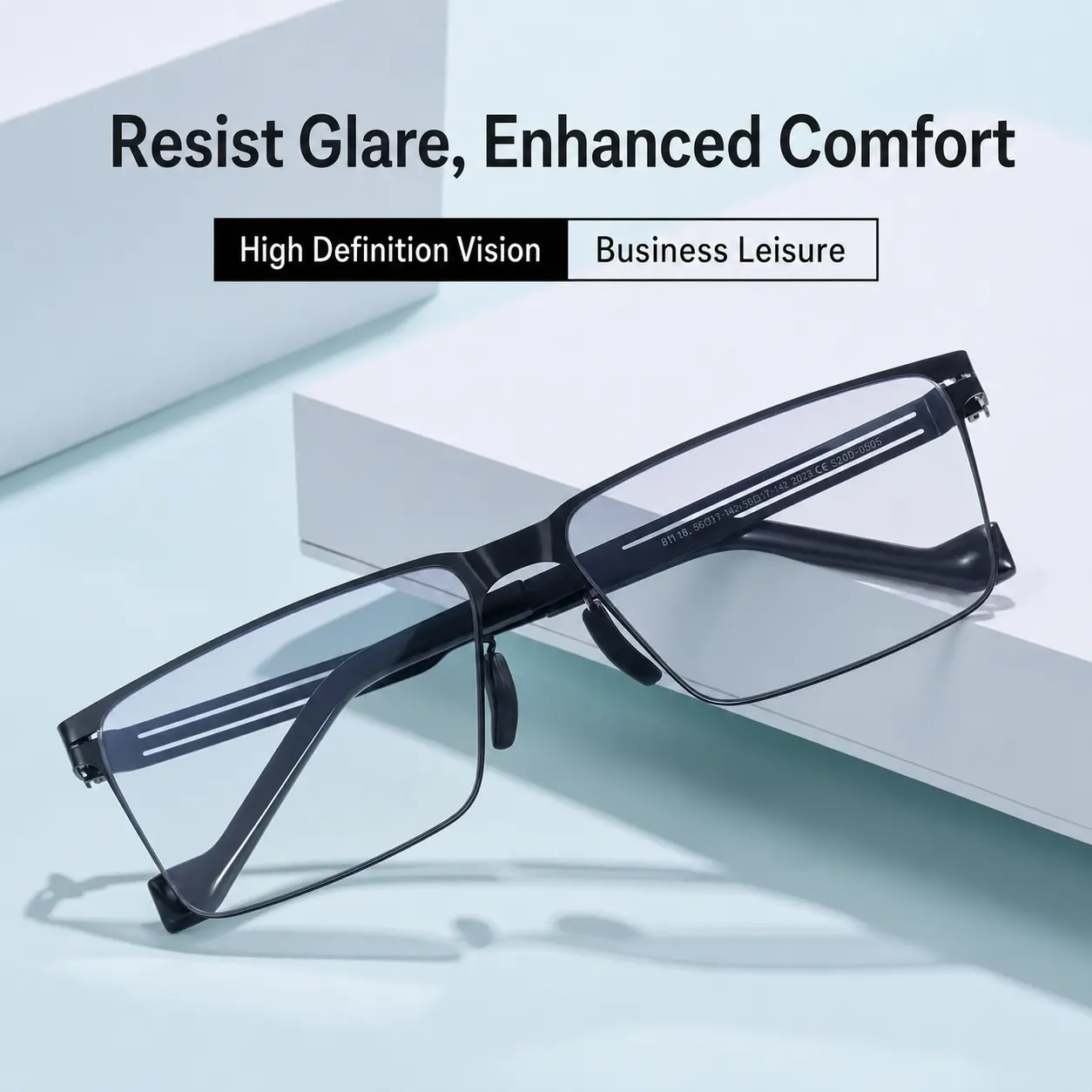 Automatic Color Changing Sunglasses, UV Activated Photochromic Lens, Ultra Lightweight Business Eyewear