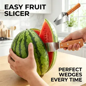 TikTok Viral Watermelon Slicer |   Stainless Steel Fast Fruit Cutter for Perfect Wedges Every Time! No Mess, No Waste, Must-Have Summer Kitchen Gadget for Parties, Picnics & Family Fun! # WatermelonSlicer # KitchenGadgets # TikTokMadeMeBuyIt # FruitCutter