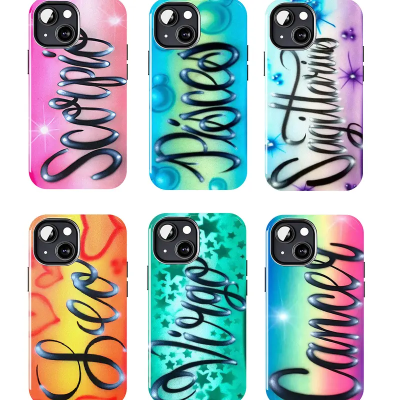 Zodiac Sign Phone Case Shockproof,Virgo Airbrush Themed Phone Case Shockproof, Anti-Drop, Anti-Fingerprint For IPhone 17-12, Pro Max, Pro Plus, and Samsung S25-22 Protection Safety, Accessories, Smartphone, Protector