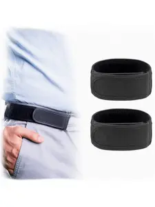 2-Pack Elastic No-Tie Waistbands, Adjustable Comfortable Belt for Daily Use, Sports Hiking, Unisex One Size Fits All, Adjustable Belts