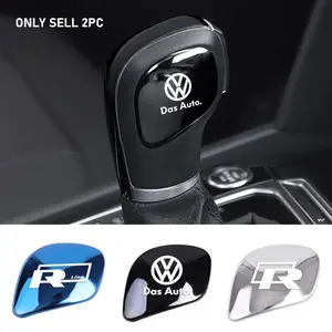 Car Gear Lever Badge Stickers Shift Stick Decals For Cars Car Interior Decorative Automotive Interior Accessories, Automotive Decoration For Volkswagen GTI Polo Golf Passat Tiguan Arteon Touareg CC Taigo Caddy Jetta T-ROC Beetle Sharan Touran Scirocco