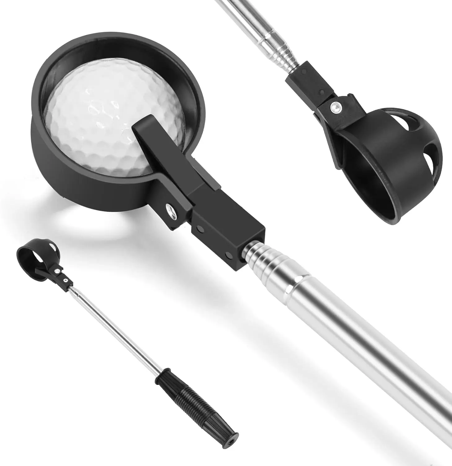 Golf Ball Retriever,1 Count Premium Golf Ball Retriever Telescopic for Water, Portable Golf Ball Grabber Tool, Practical Golf Ball Accessories,