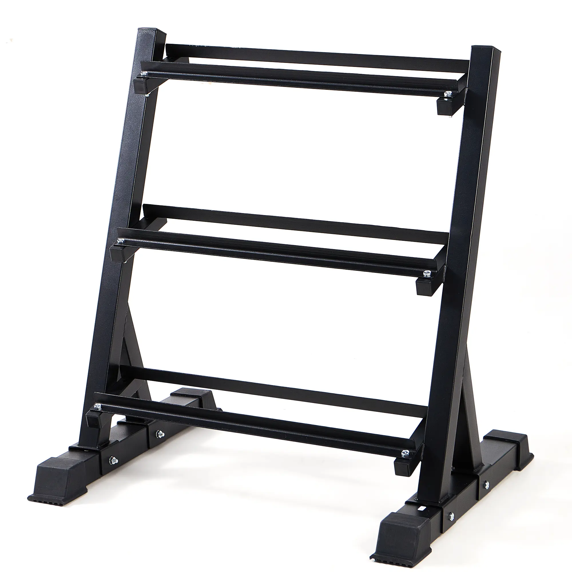 True & Tidy Heavy-Duty 3-Tier Dumbbell Rack Organiser Steel Fitting Adjustable