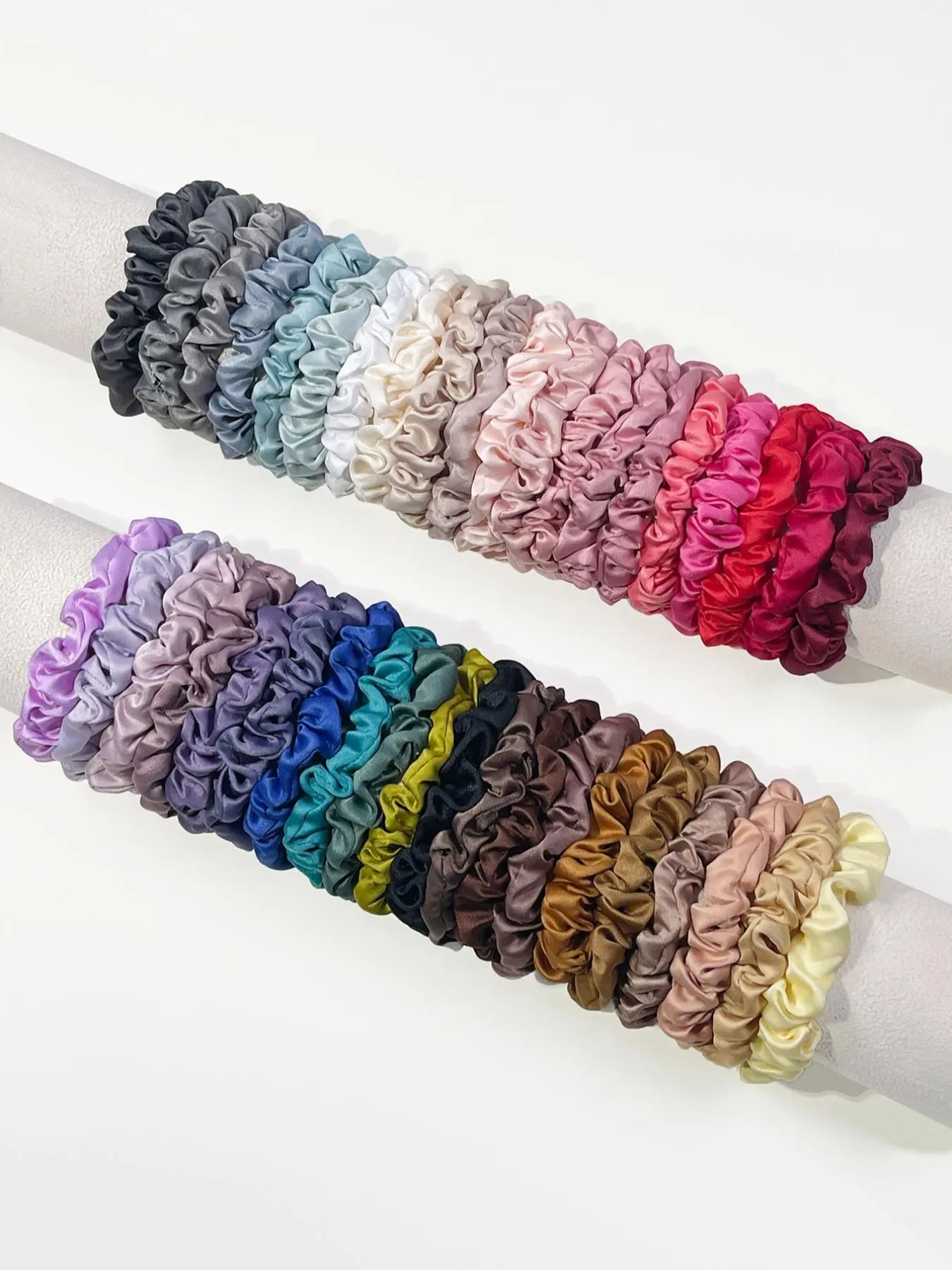 40pcs Solid Color Hair Tie Scrunchies, Casual Simple Elastic Tie for Women & Girls, Minimalist Headwear Suitable for Thick Hair, Fashion Hair Accessories for Party, Daily Clothing Decor, Elastic Hair Accessory