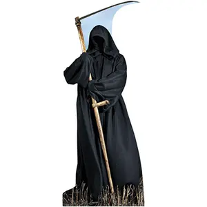 212 MAIN Heavy Duty Cardboard Grim Reaper Cutout - Laminated Print, Large Size, Advanced Graphics, Spooky Cutout Design, Wall & Room Decor Solution for Home Supplies