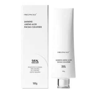 FREEZINGAGE Jasmine Amino Acid Facial Cleanser 35% Amino Acid 100g Gentle Nourish Oil-Control Remover & Cleaning with Jasmine Flower Extract
