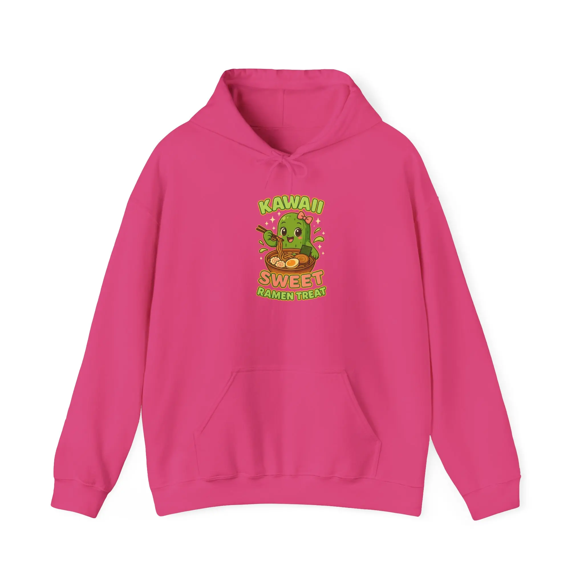 Kawaii Ramen Pickle Hoodie, Cute Japanese Food Sweatshirt, Foodie Gift, Funny Noodle Pullover, Cozy Ramen Lover Jumper