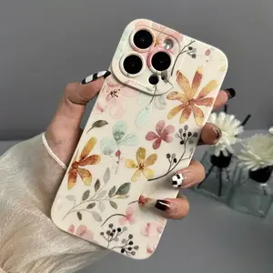 Watercolor Wildflower Print Phone Case for iPhone 17 Pro Max / 16 Pro Max / 15 Pro Max / 14 Pro Max / 13 Pro Max / Galaxy S26 Ultra / S25 Ultra / S24 Ultra / S23 Ultra / S22 Ultra