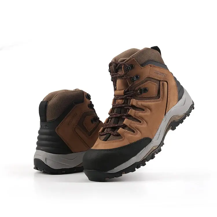 Men’s Steel Toe Work Boots – Slip Resistant Safety Boots for Electricians, Kevlar Midsole, Puncture Proof, Oil/Acid/Alkali Resistant, Durable Rubber Outsole