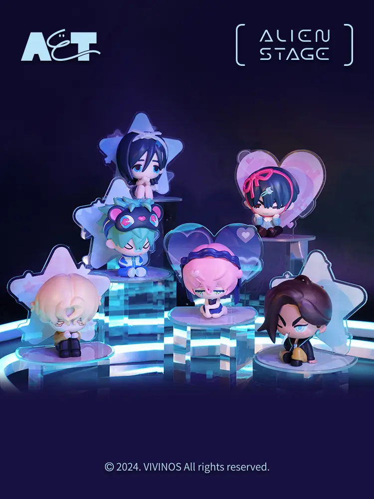 Alien Stage Anime Ivan Till Figure Blind Box,MIZI SUA Ivan TillLuka HYUNAKawail PVC Figure Blind Box Series Collection(Random 1pcs), alnst figues,alnst blind box
