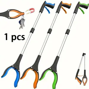 1pc, Garbage Picker Grabber, With 360° Rotating Clamp, Lightweight Portable Grabber For Seniors 32 Inch, Grabber Trash Pickup Tool, Elderly Friendly Reaching Tool, Household Gadgets, Home Cleaning Supplies