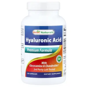 Best Naturals Hyaluronic Acid with Glucosamine & Chondroitin, 120 Capsules