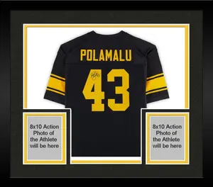 Framed Troy Polamalu Pittsburgh Steelers Autographed Mitchell and Ness Black Authentic Jersey - Fanatics Authentic Certified