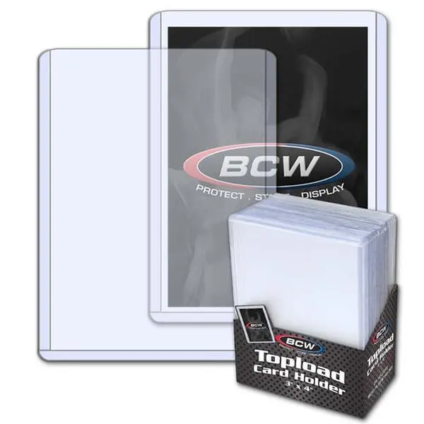 BCW Standard 3x4 toploaders 25 ct.