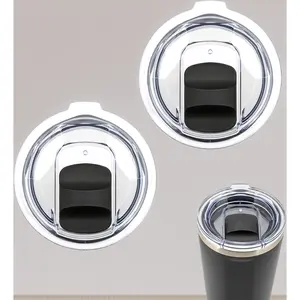 2-Pack Magnetic Slider Replacement Lids for Corkcicle 16oz Tumblers - Double Sealing, Spill-Proof Design. Perfect Upgrade or Spare Part for Your Canteen