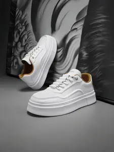 Fashion Casual Versatile Korean Style Sneakers, Men's Board Shoes, Trendy Low-Top Athletic Footwear for Daily Wear, Thick Sole