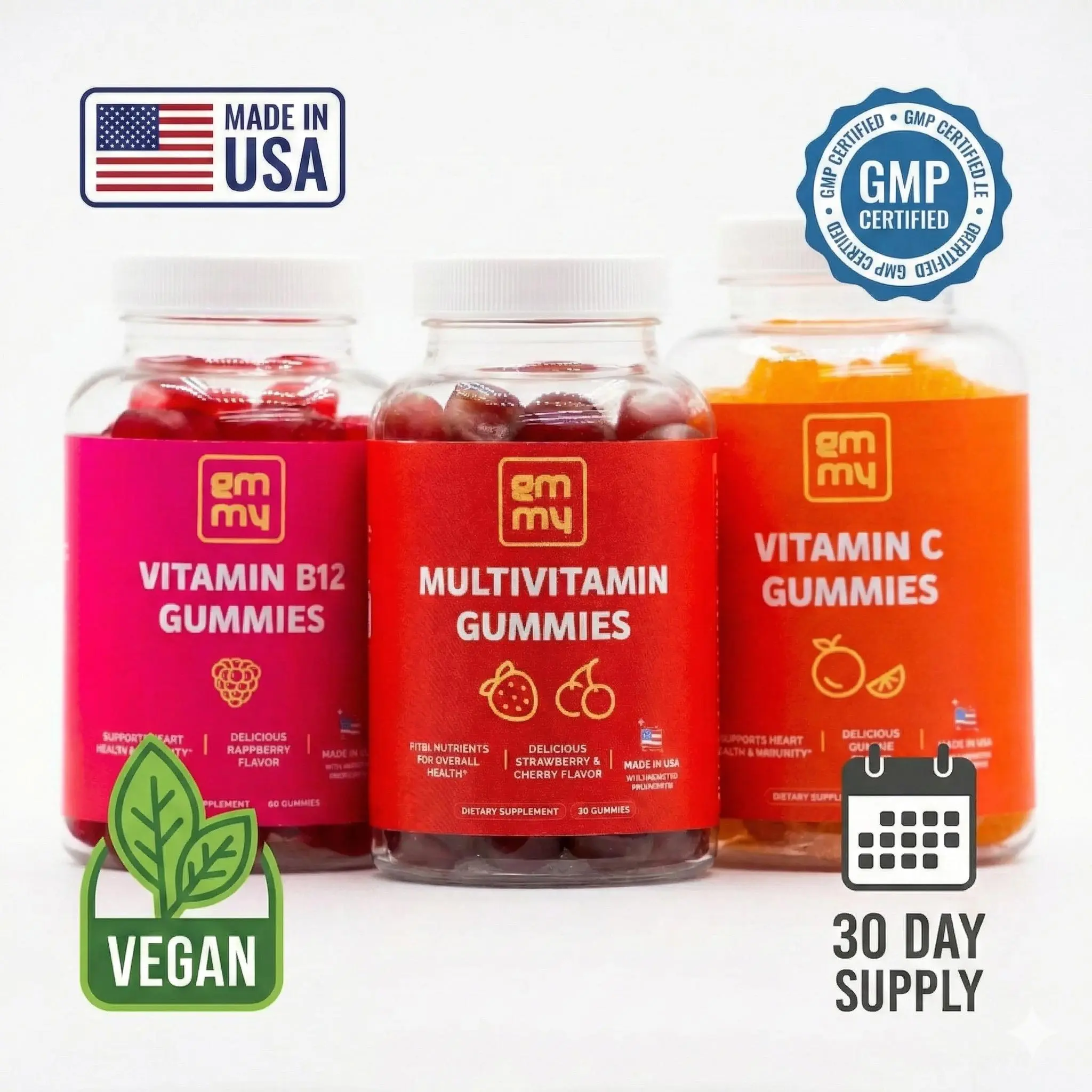 Gmmy Triple boost (VItamin C, B12, Multivitamin)
