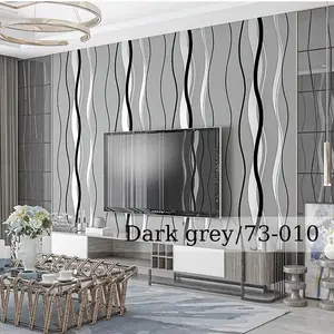 Modern Minimalist 3D Molded Non-Woven Wallpaper, 20.8 X 374 Inches, Suitable for Bedroom Living Room TV Wall Decor, Non-Adhesive
