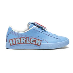 PUMA Mens X Dapper Dan Clyde Post Game Runway Lace Up Sneakers Shoes Casual - Blue