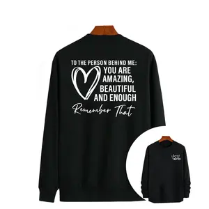 To The Person Behind Me You Are Amazing Women’s Casual Breathable Long Sleeve Harajuku Sweatshirt
