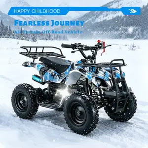Kids 1:1 Simulated Off-Road Mini ATV Model Realistic Teen Dirt Bike Toy 4-Wheel Stable Structure Safe & Durable Outdoor Riding 4-Wheeler Perfect For Outdoor Play Backyard Fun Graduation Gifts & Holiday Gifts Mini Moto Toy Car Ride-on Toy Car