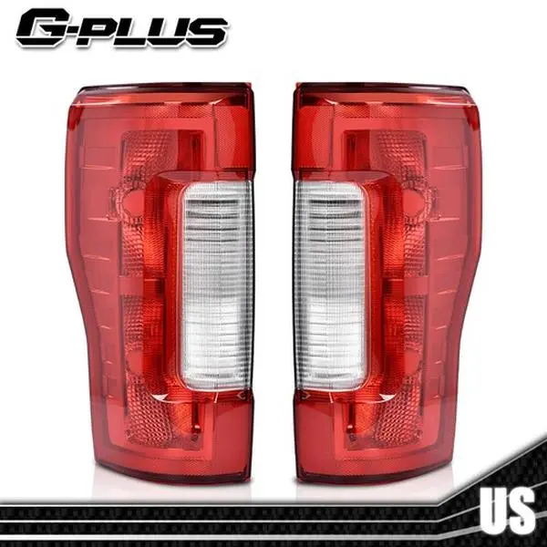 G-PLUS Tail Lights Rear Tail Light Assembly Set, Car Lighting Accessories for 17-19 Ford F250 F350 SuperDuty, Right+Left, Shock-Resistant, Wear-Resistant Car Mod Component, Rear Taillights, Cars Accessories