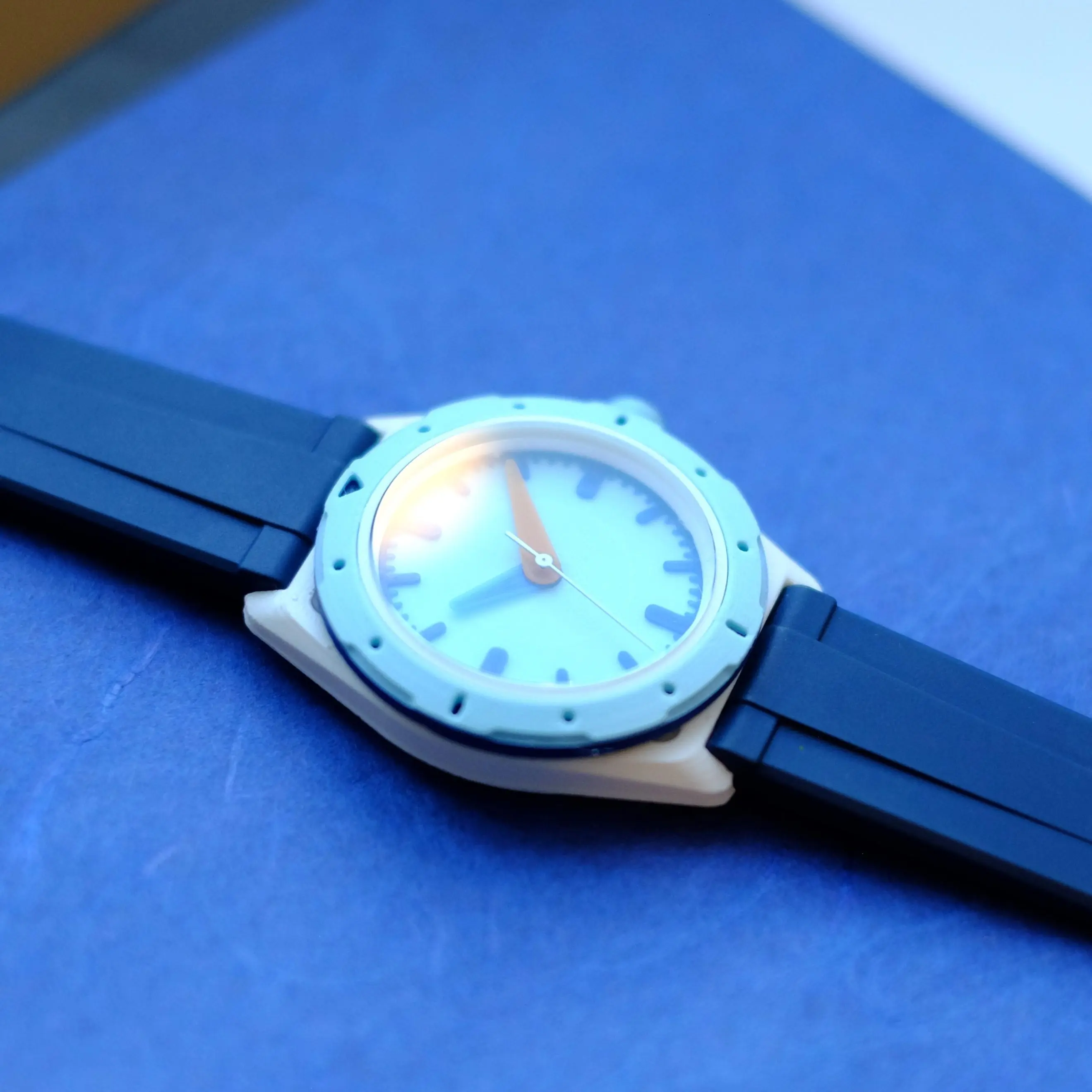 D38 Dive-Style 3D-Printed Watch