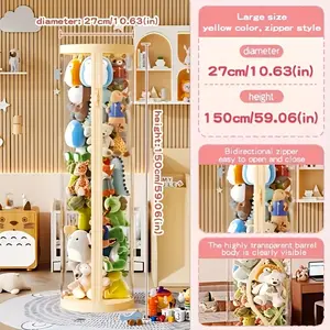 Transparent multifunctional storage box with cover-very suitable for putting figurines, family Christmas decorations and holiday decorations at the top