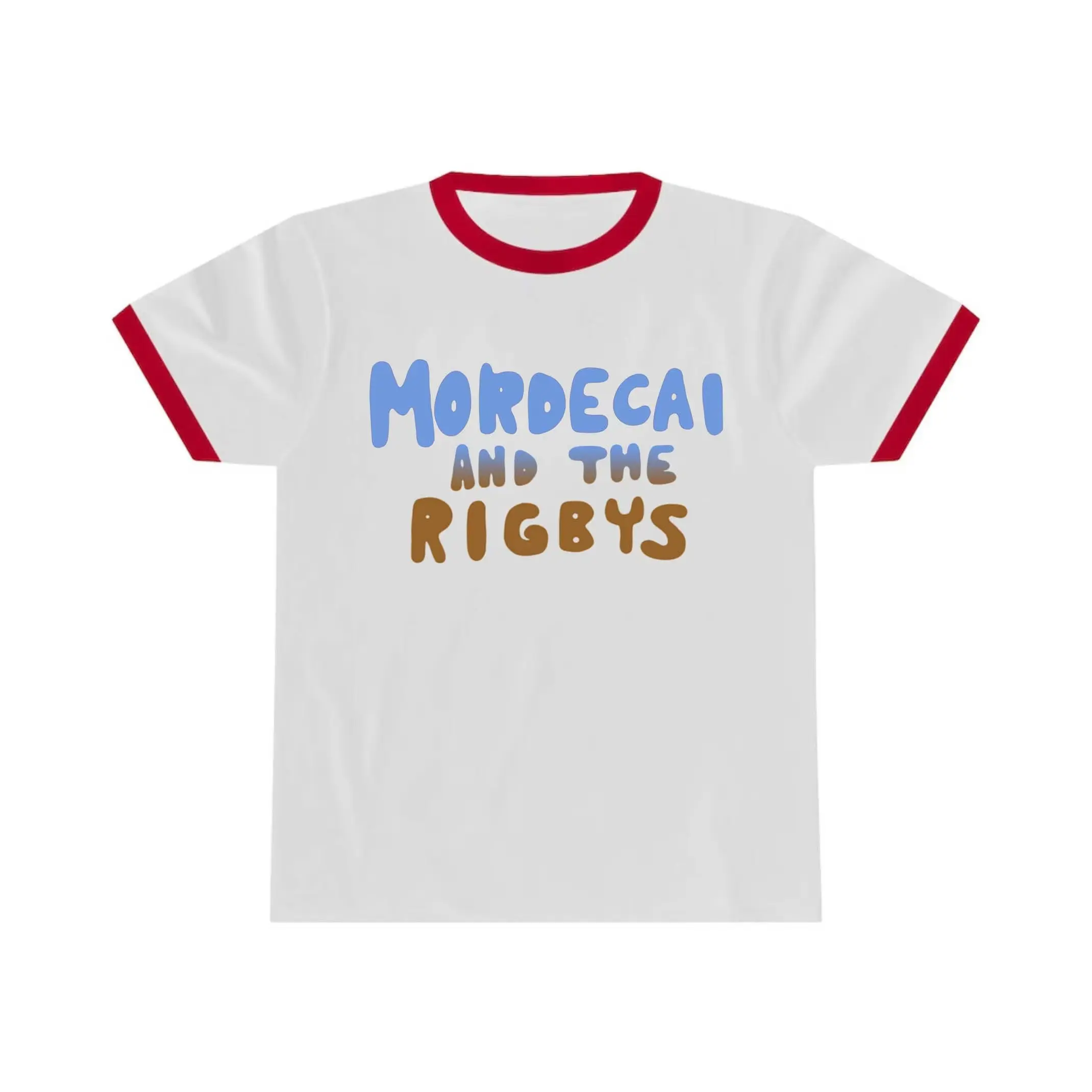 Mordecai and the Rigbys Ringer Tee, Unisex Ringer T-shirt, Vintage Mordecai and the Rigbys Shirt