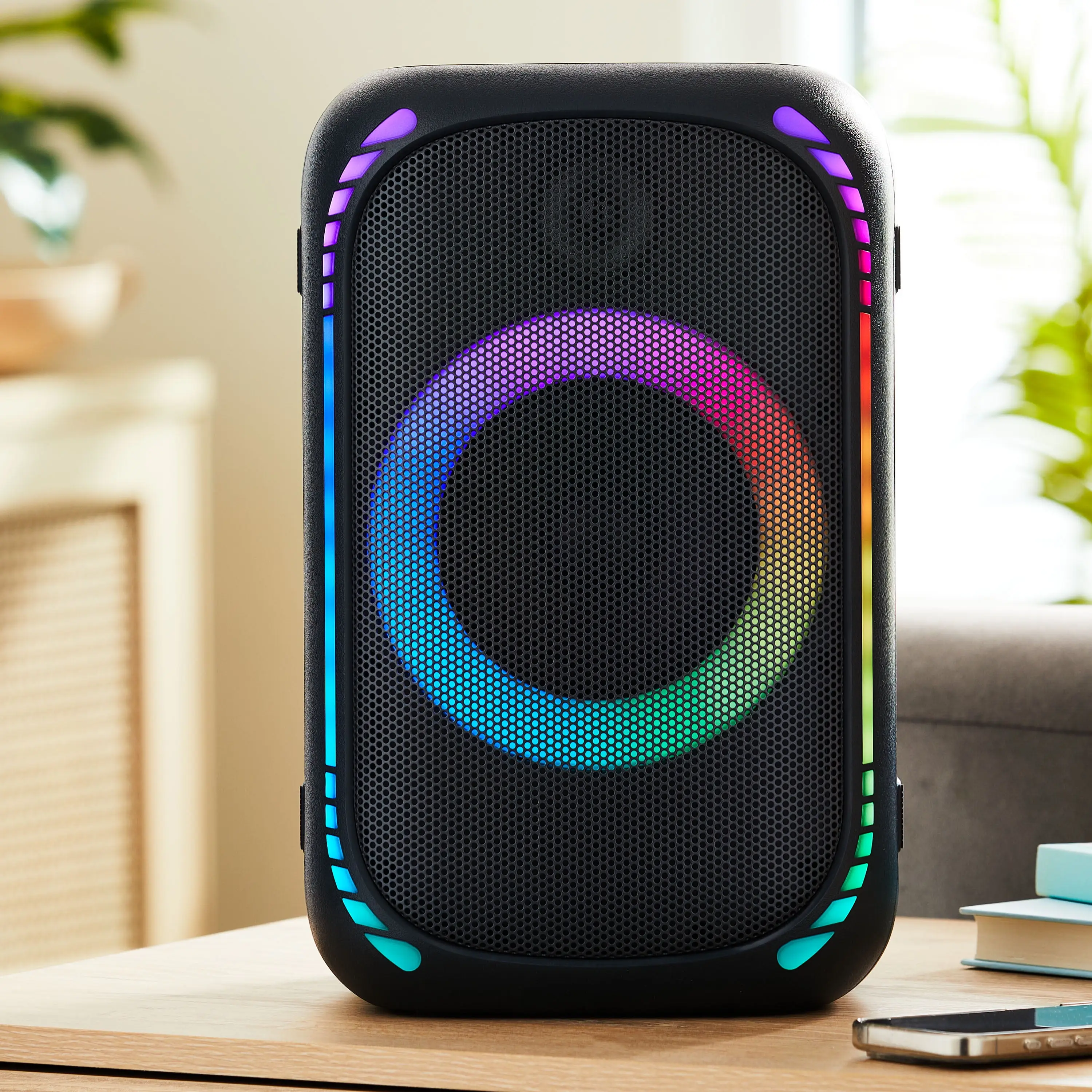 onn Medium Party Speaker Gen 2 with LED Lighting