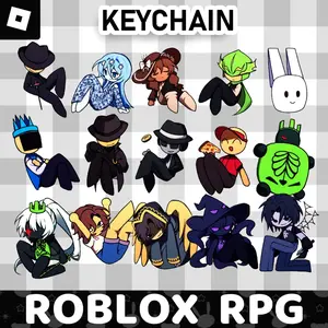 Roblox Rpg Pack (Frost Soul, Forsaken, Pressure, Block Tales, And Die Of Death) Acrylic Keychain, Roblox Forsaken Acrylic Keychain, Forsaken Character Cute Keyring Acrylic, Perfect Gift for Fans, Collectible Character Charms, Backpack & Bag Accessories