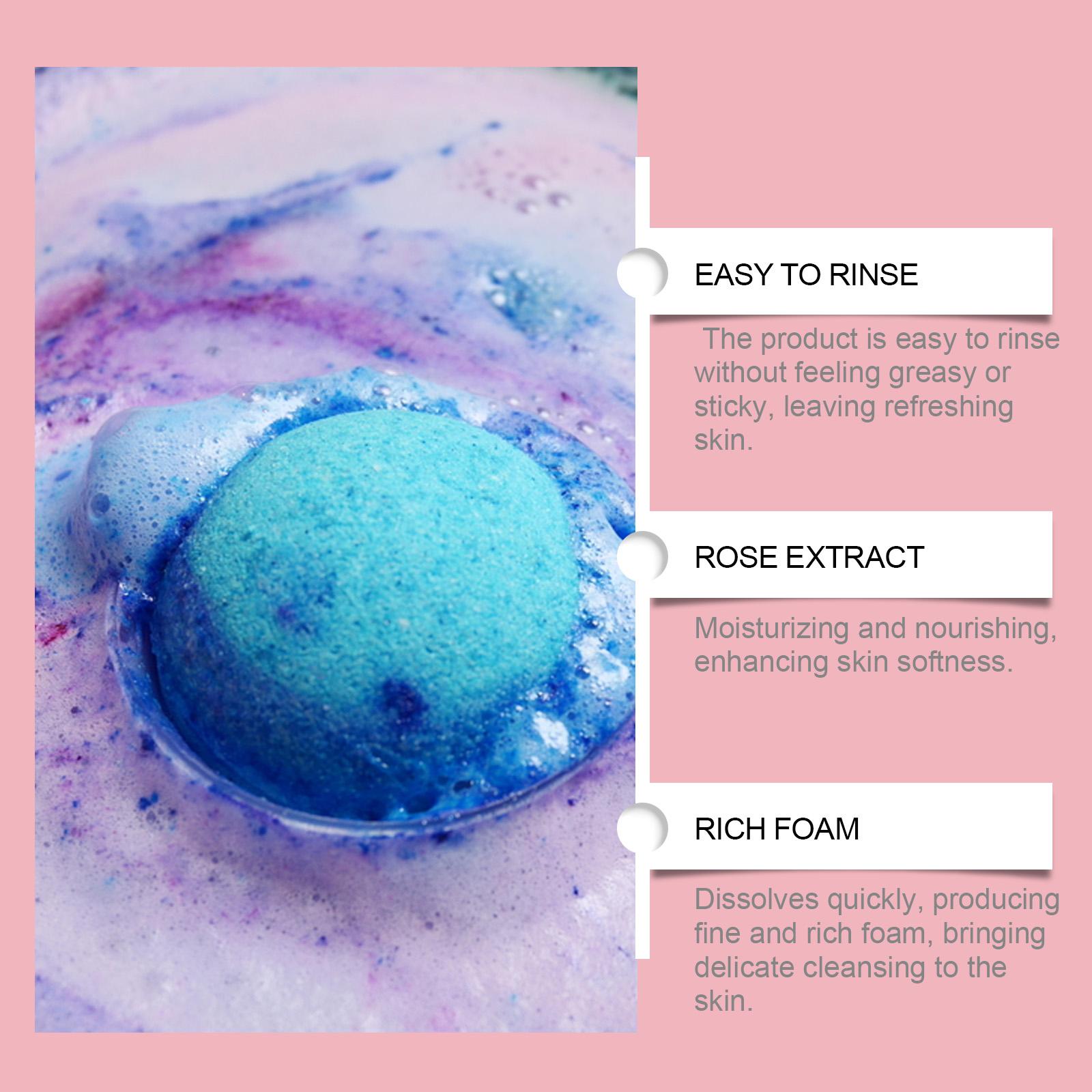 Moisturizing Bubble Bath Bombs - Deep Cleansing & Long-Lasting Floral Scent