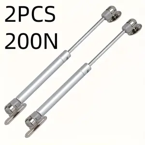 Adjustable Hydraulic Cabinet Door Support Poles, 100-200n Air Dampening, Polished Metal Surface, Easy Surface Installation, Modern Design