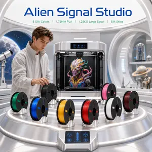 3D printing filament, PLA filament, 1.75 mm, 3D printing consumables, gross weight: 1.25 kg, large spool, glossy texture, multiple options available, suitable for DIY projects, model making, home printing, and workshop use