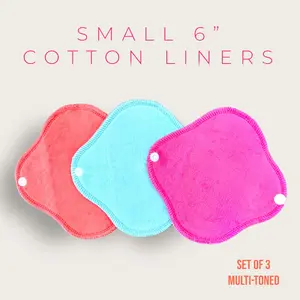 3PACK- 6" Cotton Cloth Liners