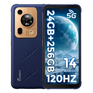 FOSSIBOT F112 Pro 5G Rugged Smartphone Unlocked, 256GB+24GB RAM (Expandable to 1TB), Android 14, 7150mAh Battery, 6.88" FHD+ Display, 50MP+16MP Camera, IP68/IP69K Military Grade, NFC, Dual SIM