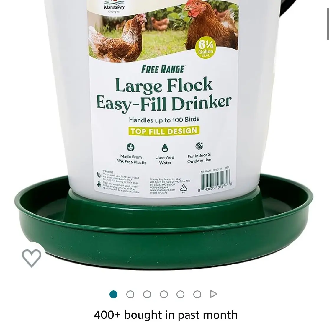 Animal drinker
