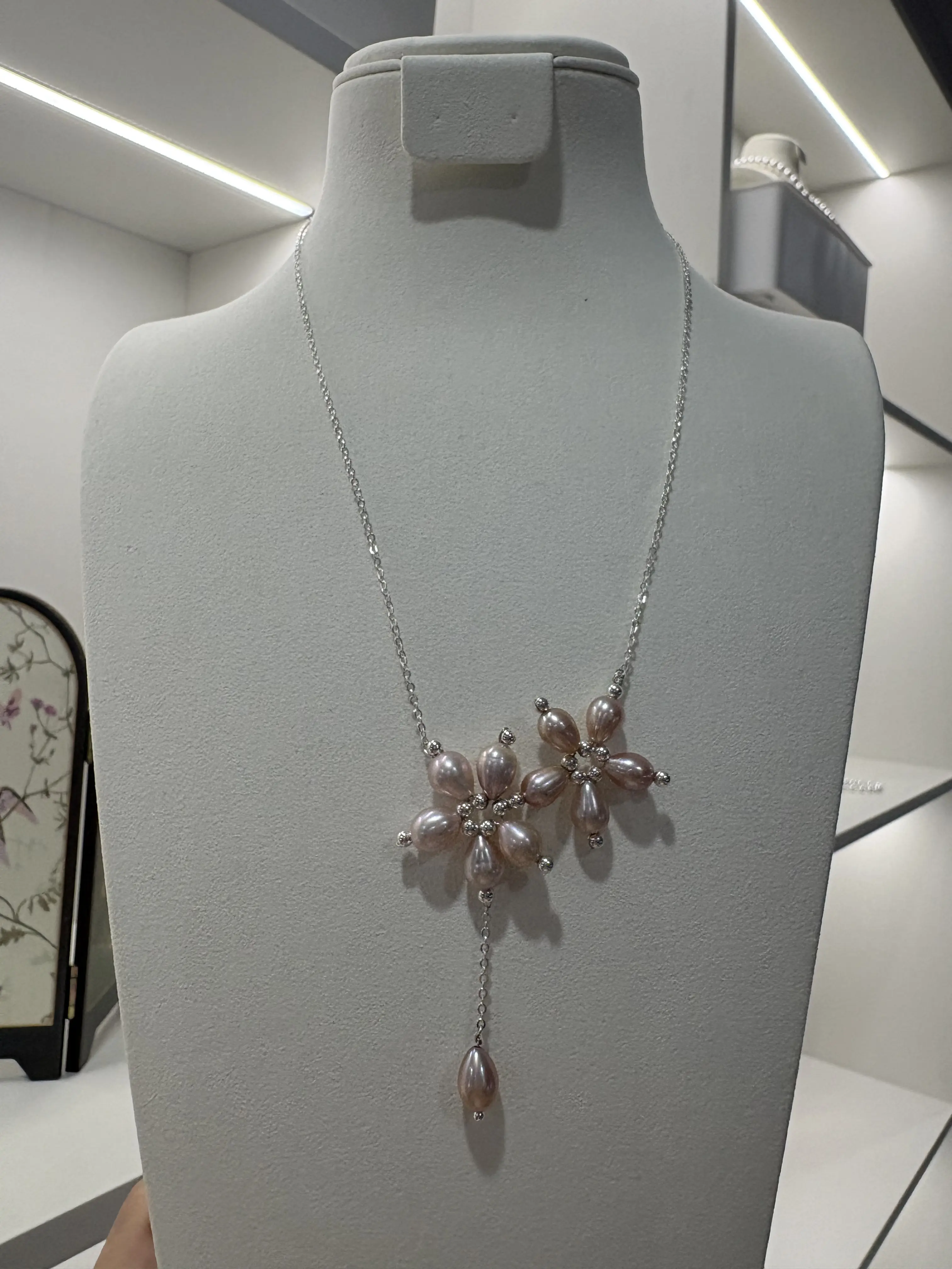 No.01 Double Flower Pearl Necklace