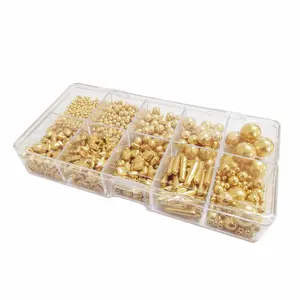 Mixed Gold Sprinkle Box for Cake decorating and Cupcake Baking Decorating