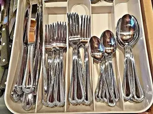 20 Piece Silverware Stainless Steel Flatware Cutlery Set Service for 4