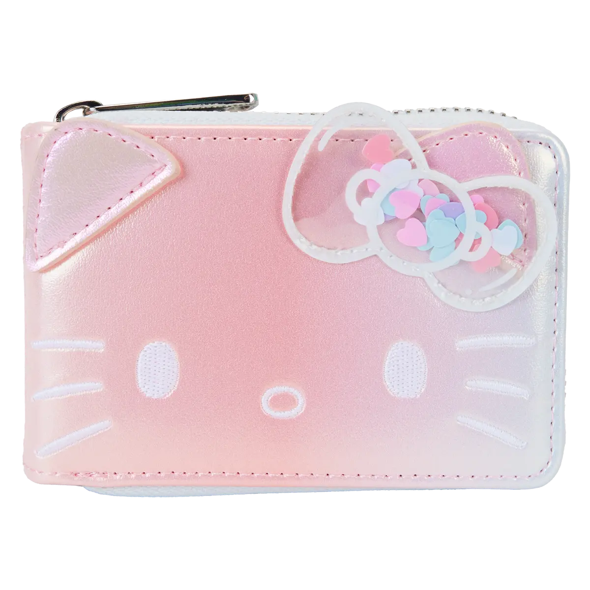 Sanrio Hello Kitty 50th Anniversary Clear & Cute Accordion Zip Around Wallet