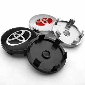 4pcs 60mm Car Styling Wheel Center Hub Caps Rim Cover Badge Emblem For Toyota Corolla Camry CHR Rav4 Yaris Auris Avensis Hilux Prius Accessories Car Decals