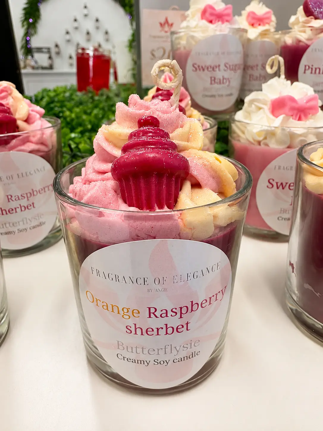 Orange Raspberry Sherbert Candle