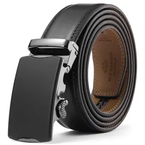 Debonair Genuine Leather Rachet Belt - Customizable Length & Scratch Resistant Buckle