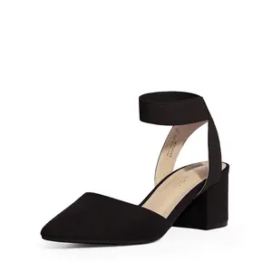 Dream Pairs Women's Pointed Toe Pumps with Ankle Strap
