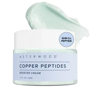 Copper Peptides Booster Cream - GHK-Cu Peptide + Ectoin + Hyaluronic Acid - Firming Face Moisturizer for Skin Barrier Repair - 1.7 Fl Oz