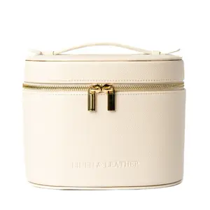 Makeup Bag with Gold Zipper Closure for 30+ Products Travel-Friendly Design