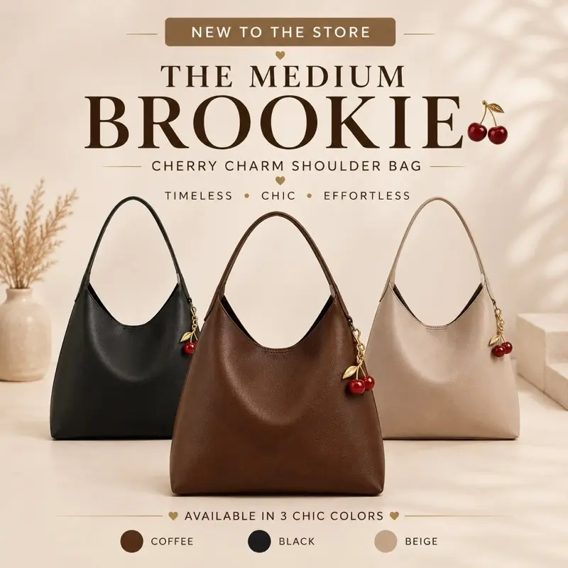 Hobo Shoulder Bag for Women, Medium Size PU Leather Fashion Bag, Sleek and Versatile Handbag for Everyday Casual Use, Casual Fashion Bag